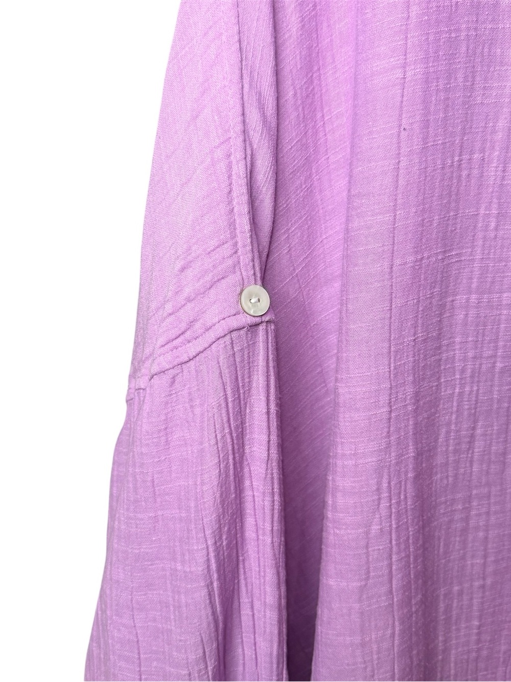 American Eagle Outfitters Lavender Oversized Button-Up Shirt - Picture 6 of 9